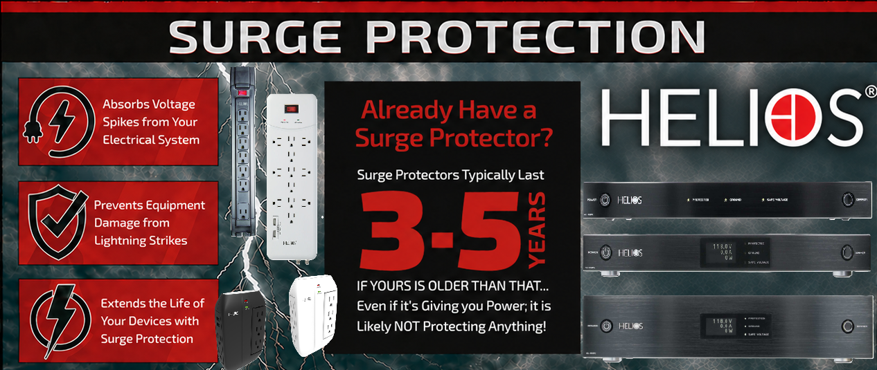Shop Helios power, PDUs, surge protectors, and in-wall power solutions