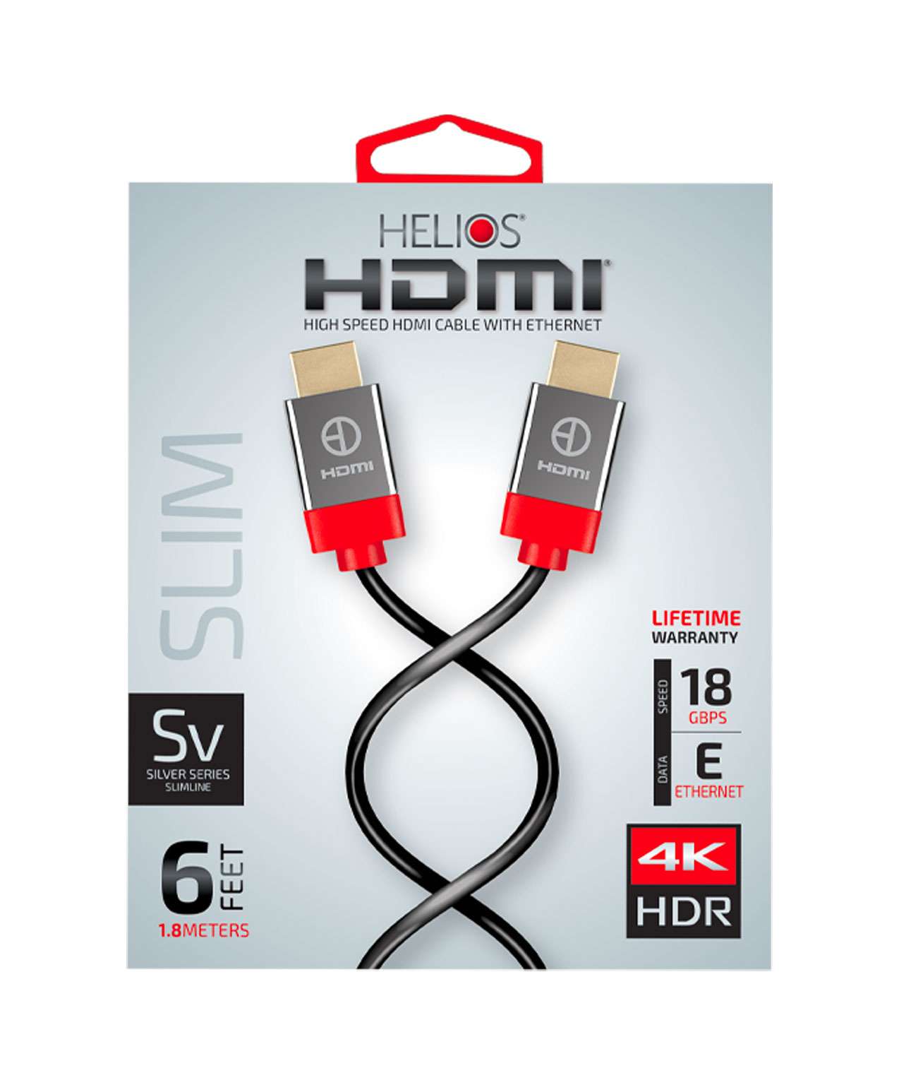 Helios Silver Series cable and retail packaging