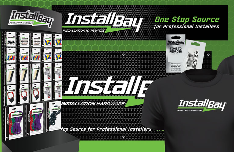Install Bay installation hardware, retail display, and merchandising
